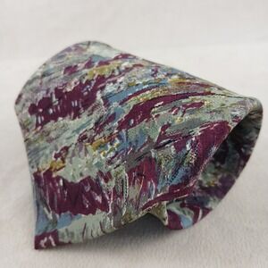 VTG Christian Dior‎ Monsieur 3.75x59 Mens Tie Silk USA Abstract